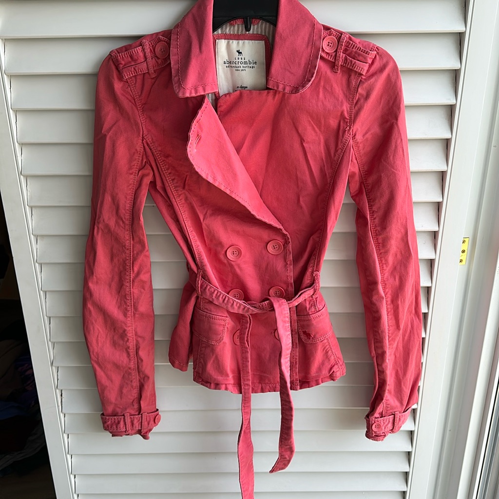 Pink Abercrombie Jacket. Youth Xl.